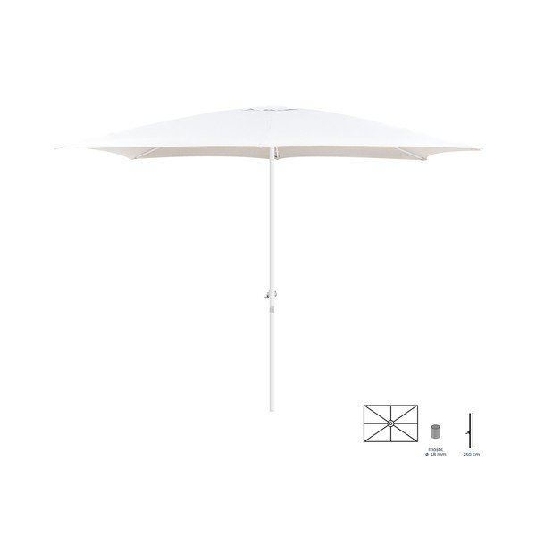 Beli senčnik ø 300 cm Alba - LDK Garden-image-3