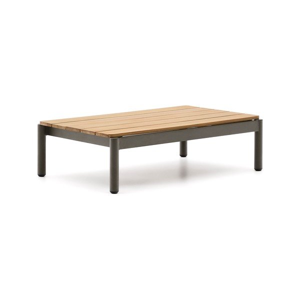 Vrtna klubska mizica iz masivnega tika 57x91 cm Sorells – Kave Home