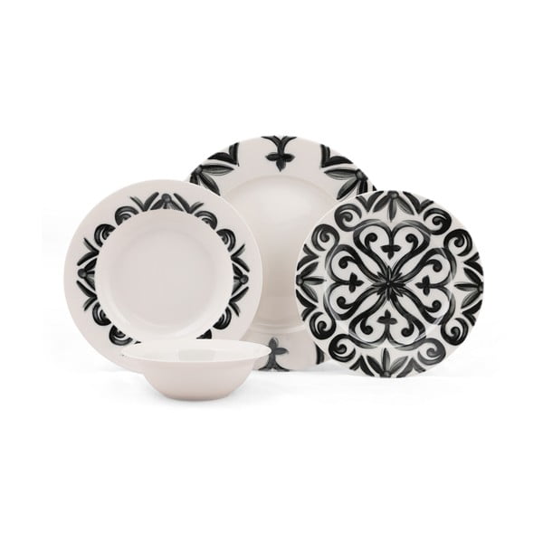 Kutahya Bangio 24-delni porcelanast jedilni set