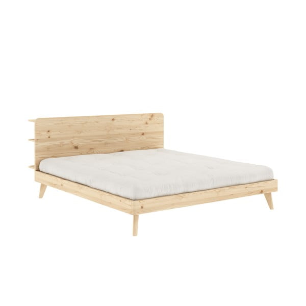 Zakonska postelja iz borovega lesa z letvenim dnom 180x200 cm Retreat - Karup Design