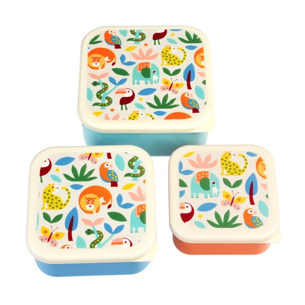 Otroška posoda za malico v kompletu 3 ks Wild Wonders – Rex London