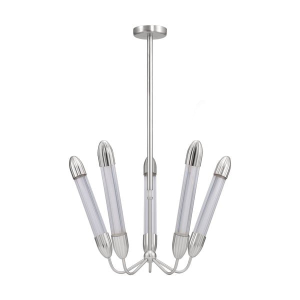 Jeklena viseča svetilka v srebrni barvi s steklenim senčilom ø 69 cm Lemon Squeeze – UMAGE-image-3