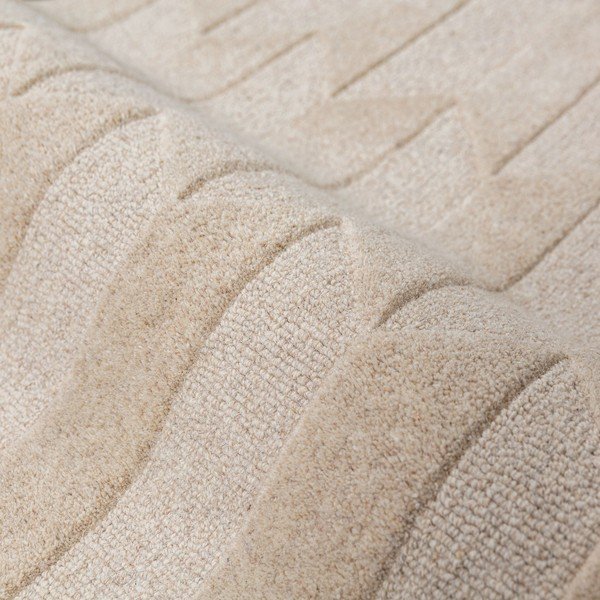 Zelen/v naravni barvi ročno tkan volnen tekač 60x230 cm Apex Border Wool – Flair Rugs-image-4