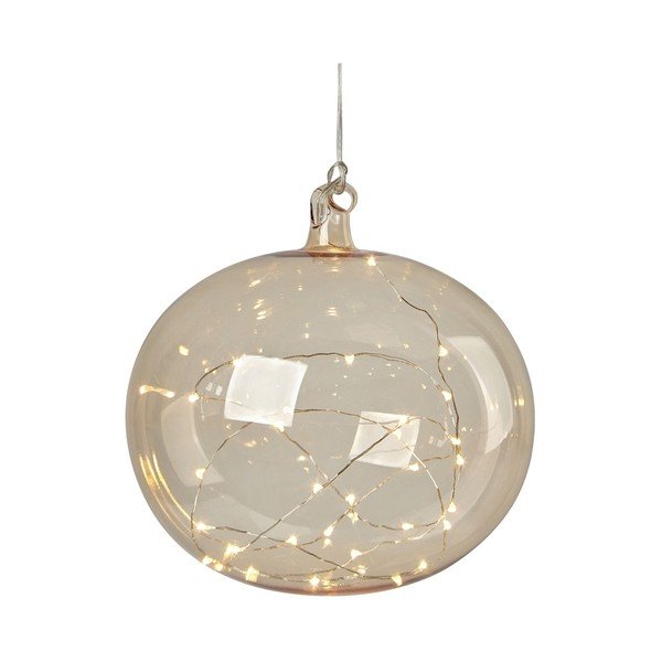 Oranžna viseča božična svetlobna dekoracija ø 18 cm Lina – Markslöjd