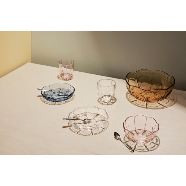 Svetlo modri desertni stekleni krožniki v kompletu 2 kos ø 16 cm Lily - Holmegaard-image-2