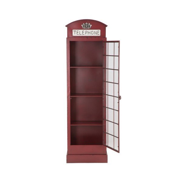 Rdeča železna vitrina Mauro Ferretti London Telephone Booth, višina 180 cm-image-4