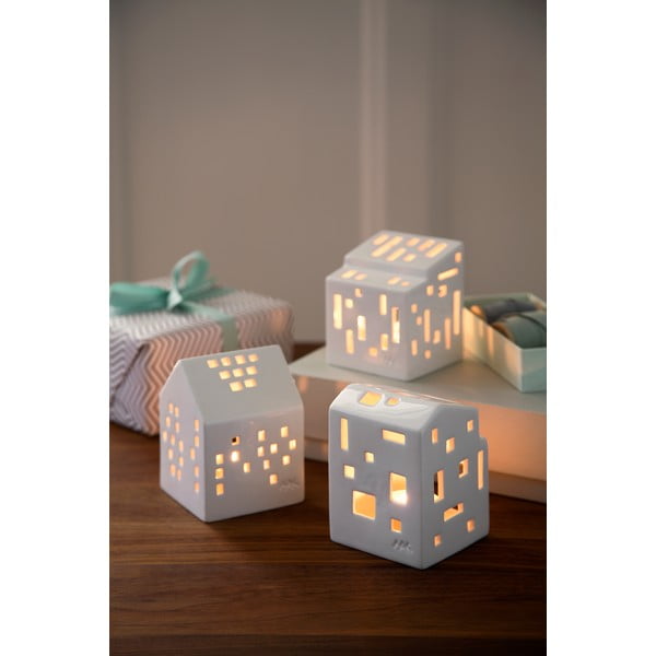 Beli keramični svečnik Kähler Design Urbania Lighthouse Functio-image-2