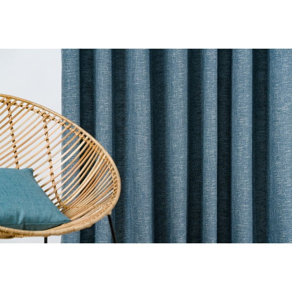 Modra zavesa 140x245 cm Riva – Mendola Fabrics-image-1