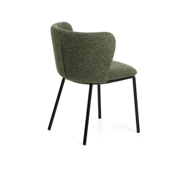 Zelen oblazinjen jedilni stol Ciselia – Kave Home-image-4