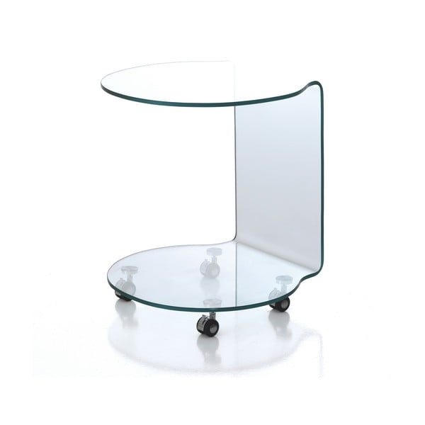 Steklena okrogla stranska mizica ø 50 cm Move – Tomasucci
