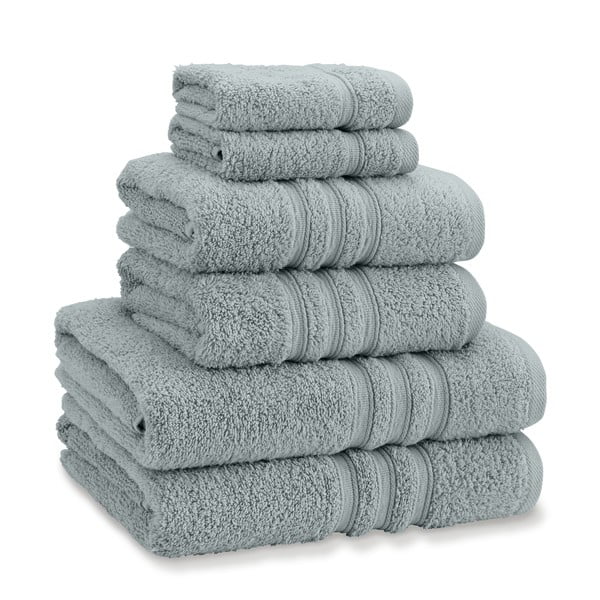 Prašno zeleni frotirni bombažni komplet brisač 6 ks Zero Twist – Catherine Lansfield