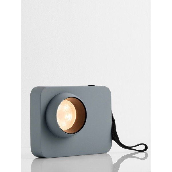 Prašno modra kovinska LED zatemnitvena namizna svetilka (višina 11 cm) Kedros – Nova Luce-image-1