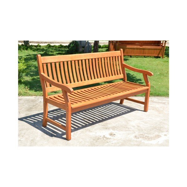 Rjava vrtna klop iz masivnega lesa New Jersey – Garden Pleasure-image-1