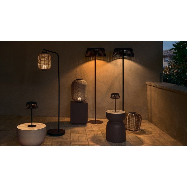 Betonska okrogla vrtna mizica ø 32 cm Garbet – Kave Home-image-3