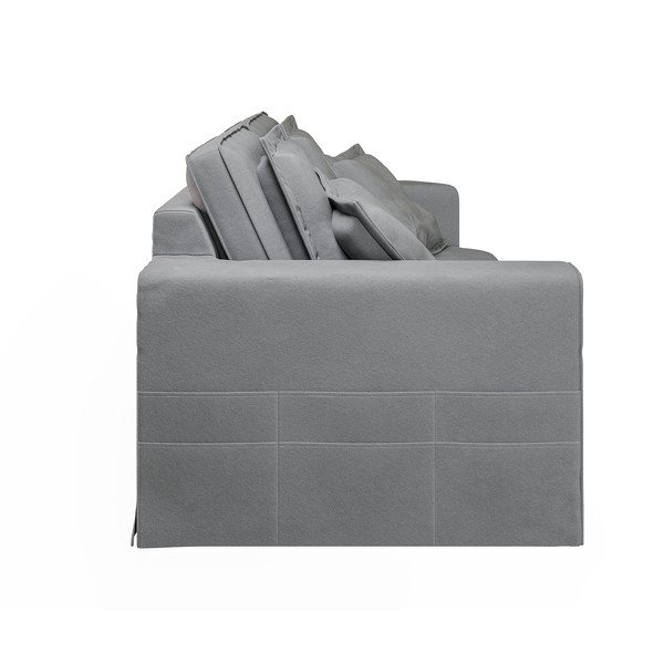 Svetlo siva sedežna garnitura 196 cm Nora – Ropez-image-4