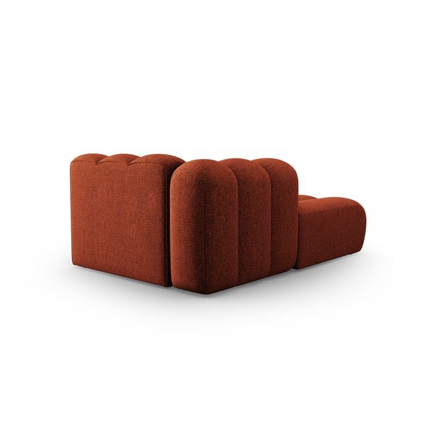 Opečnato oranžen ležalnik (levi kot) Lupine – Micadoni Home-image-3