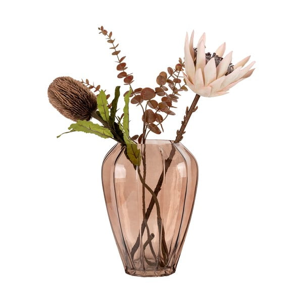 Rjava steklena vaza (višina 29 cm) – House Nordic-image-3