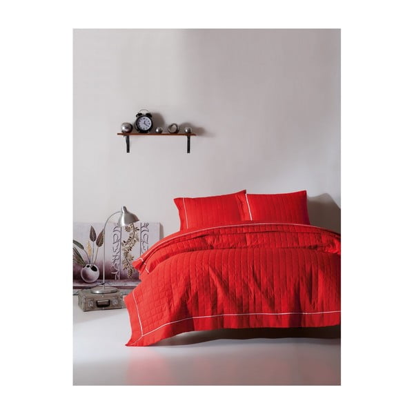 Posteljno perilo za dvojno posteljo Martina Red, 240 x 220 cm