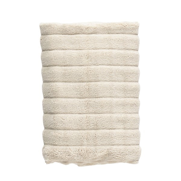 Kremno bela bombažna brisača 50x100 cm Inu – Zone