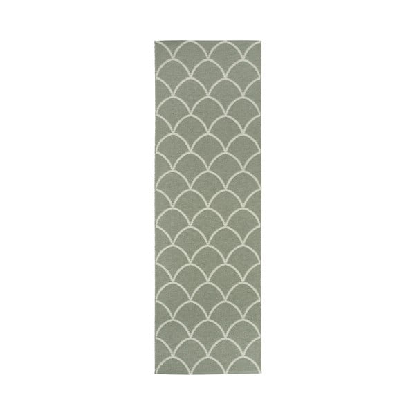 Zelen zunanji in notranji tekač 70x225 cm Kotte Army Sage – Pappelina-image-4