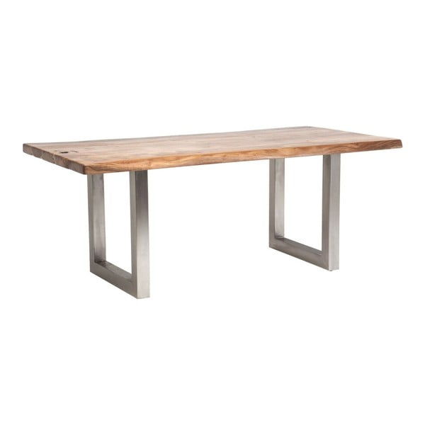 Jedilna miza s ploščo iz akacijevega lesa Kare Design Pure, dolžina 195 cm
