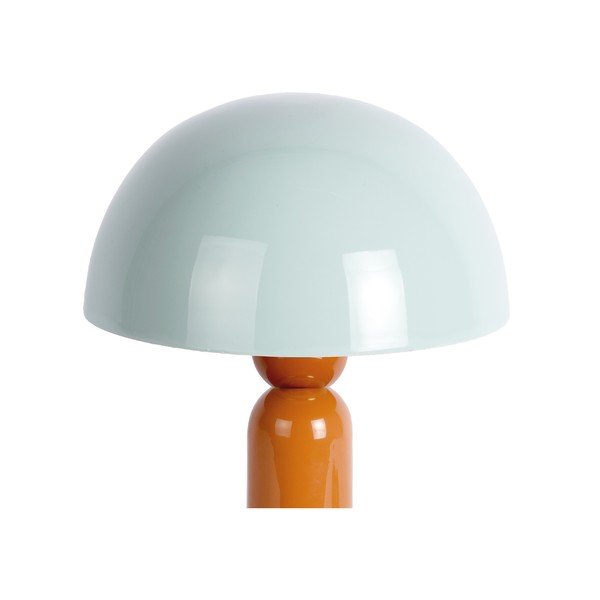 Oranžna/prašno modra kovinska namizna svetilka (višina 30 cm) Firenze round – Leitmotiv-image-1