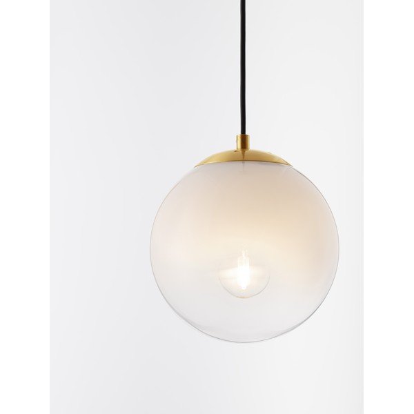Bela/v zlati barvi steklena viseča svetilka ø 20 cm Vita – Nova Luce-image-2
