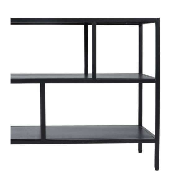 Črna jeklena TV omarica 120x55 cm – Ixia-image-3