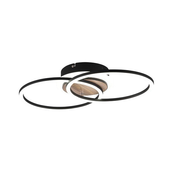 Črna/rjava LED zatemnitvena stropna svetilka 28x46 cm Giro – Reality-image-2