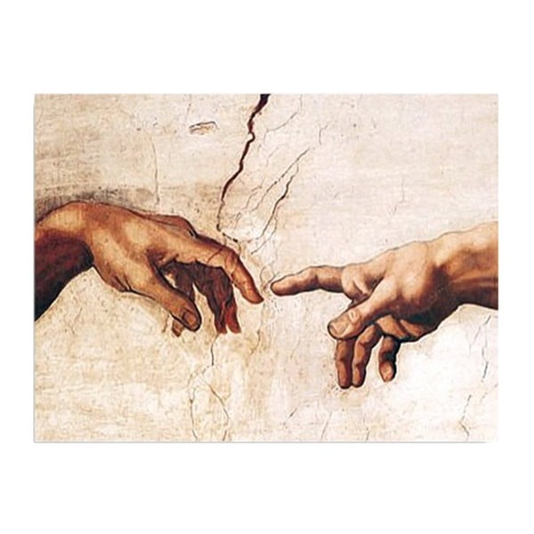 Stenska reprodukcija na platnu Michelangelo, 40 x 30 cm