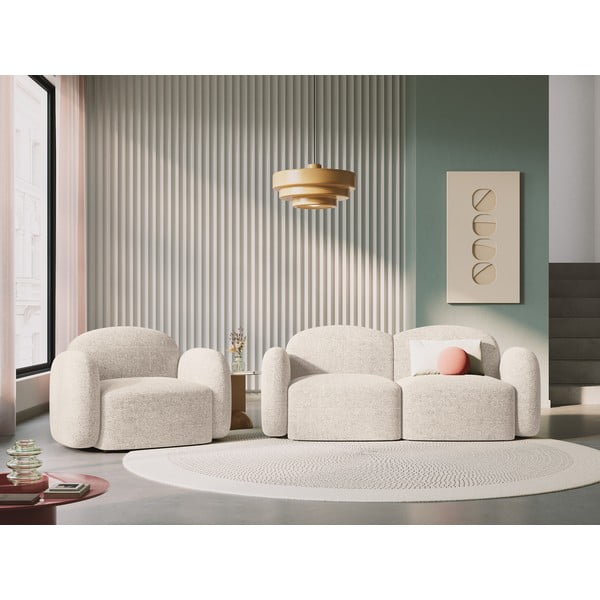 Bež sedežna garnitura 194 cm Blair – Micadoni Home-image-1