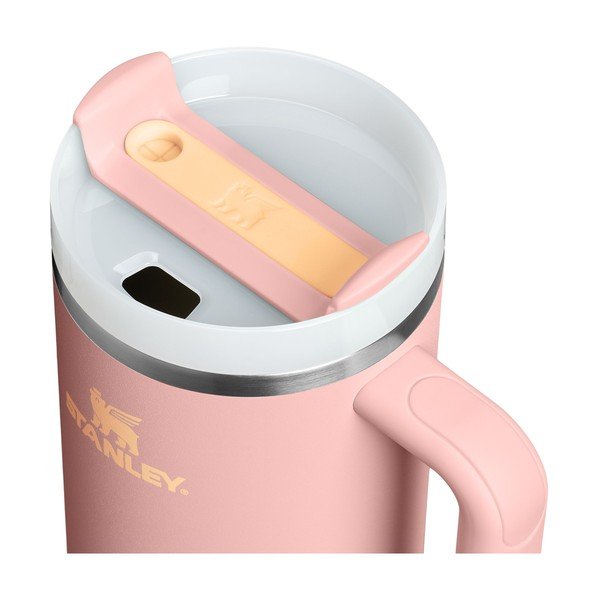 Breskova termovka s slamico iz nerjavečega jekla 1,18 l Quencher H2.O FlowState™ Tumbler Peach Rose – Stanley-image-1