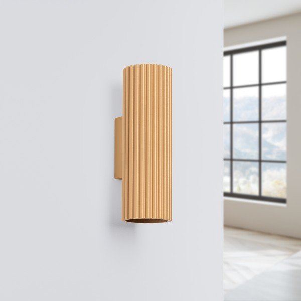 Stenska svetilka v zlati barvi Gleam – Sollux-image-2