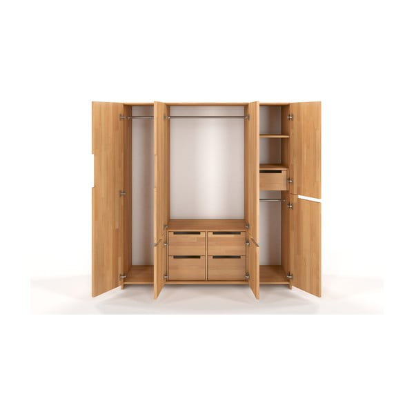 Garderobna omara iz bukovega lesa Skandica Bergman 170 x 180 cm-image-2