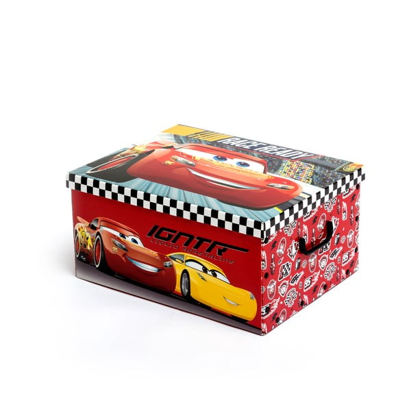 InnovaGoods Cars zložljiva škatla za shranjevanje igrač, 50 x 39 cm