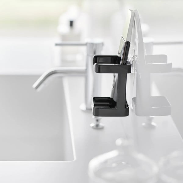 Črno kovinsko držalo za izdelke za nego kože Film Hook – YAMAZAKI-image-4