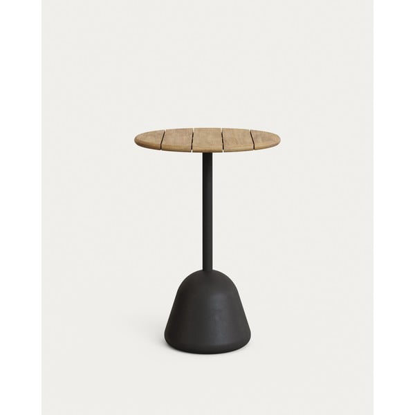 Okrogla barska miza z mizno ploščo iz akacije ø 70 cm Saura – Kave Home