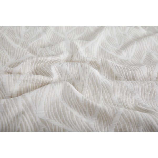 Bež enojna posteljnina iz žakarja 140x200 cm Florida – My House-image-2