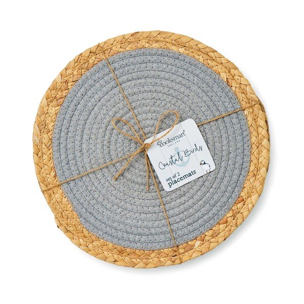 Pogrinjki v kompletu 2 ks iz morske trave ø 30 cm Costal Birds – Cooksmart ®