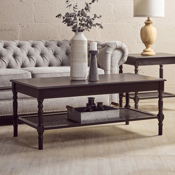 Črna klubska mizica 60x120 cm Heritage – Premier Housewares-image-2