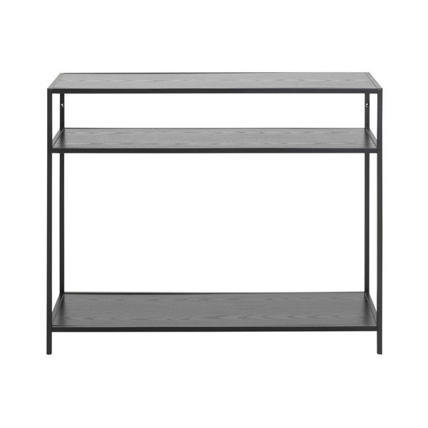 Črna konzolna mizica 100x35 cm Seaford - Actona-image-2