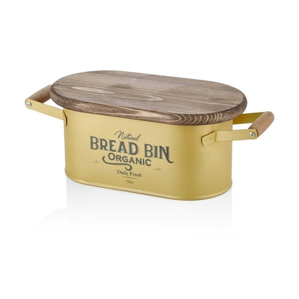 Škatla za kruh v zlati barvi The Mia Bread, dolžina 41 cm