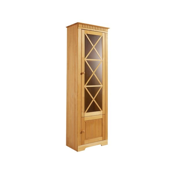 Vitrina iz masivnega bora v naravni barvi 180x35 cm Lisa – Støraa-image-2