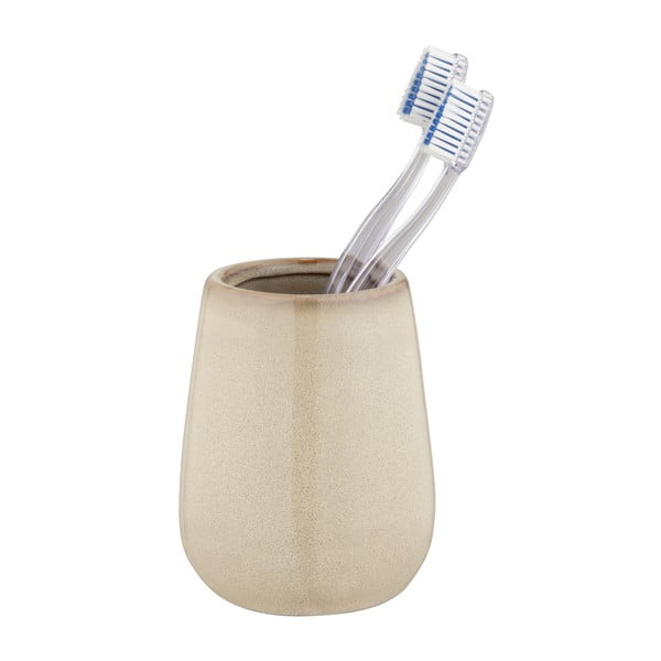 Bež keramičen lonček za zobne ščetke Sirmione – Wenko-image-1