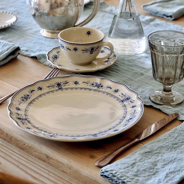 Moder/bež krožnik iz kamenine ø 27 cm Vila – Costa Nova-image-1