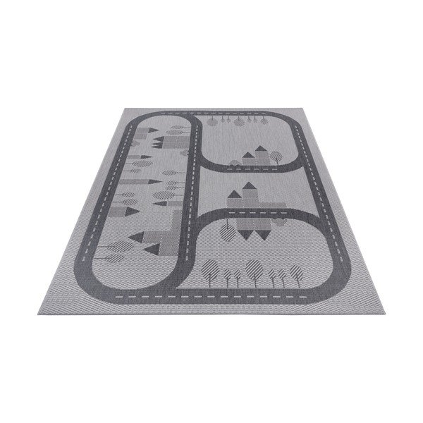 Siva otroška preproga Ragami Roads, 120 x 170 cm-image-2