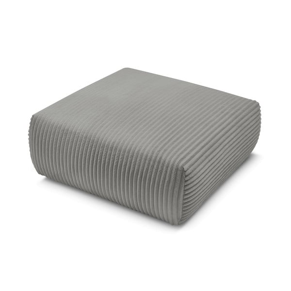 Temno siv tabure iz rebrastega žameta Lucien – Bobochic Paris-image-4