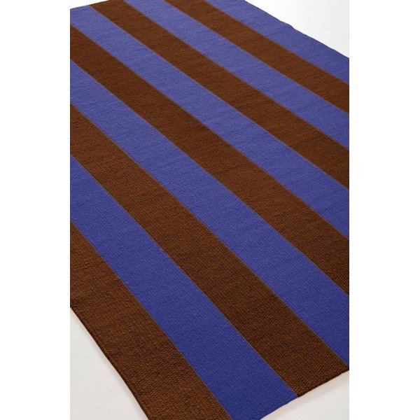 Modra/rjava ročno tkana preproga iz mešanice volne 200x300 cm Sissel – Jotex-image-4
