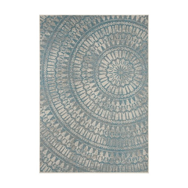Siva in modra zunanja preproga NORTHRUGS Amon, 140 x 200 cm