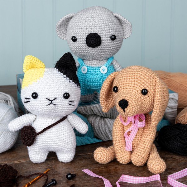Komplet za ustvarjanje DIY Crochet Cat – Rex London-image-1